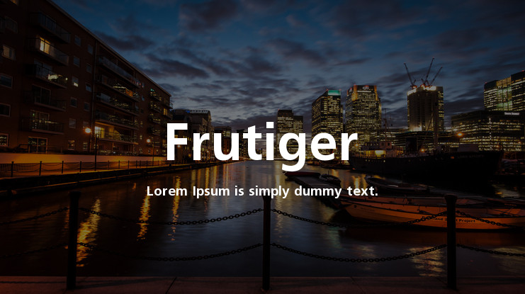 Frutiger Font For Adobe Tapclever